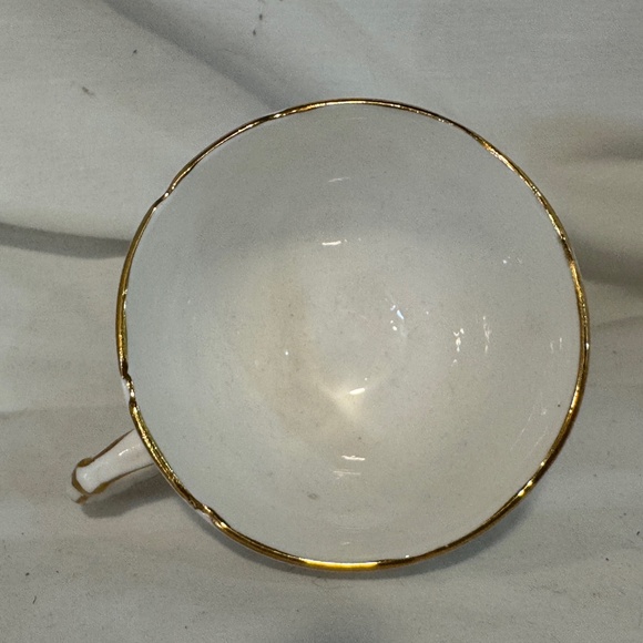 Vintage Delphine Tea Cup and Saucer Rose Pattern Rare 1940s - Picture 9 of 9